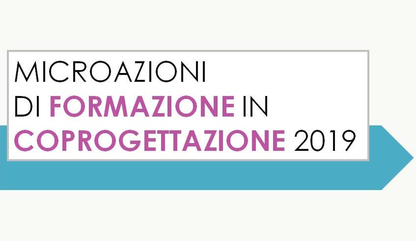 Microazioni di formazione in coprogettazione 2019