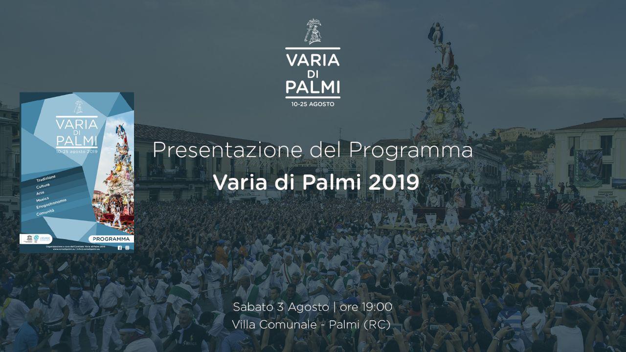 Presentazione del programma della Varia di Palmi 2019