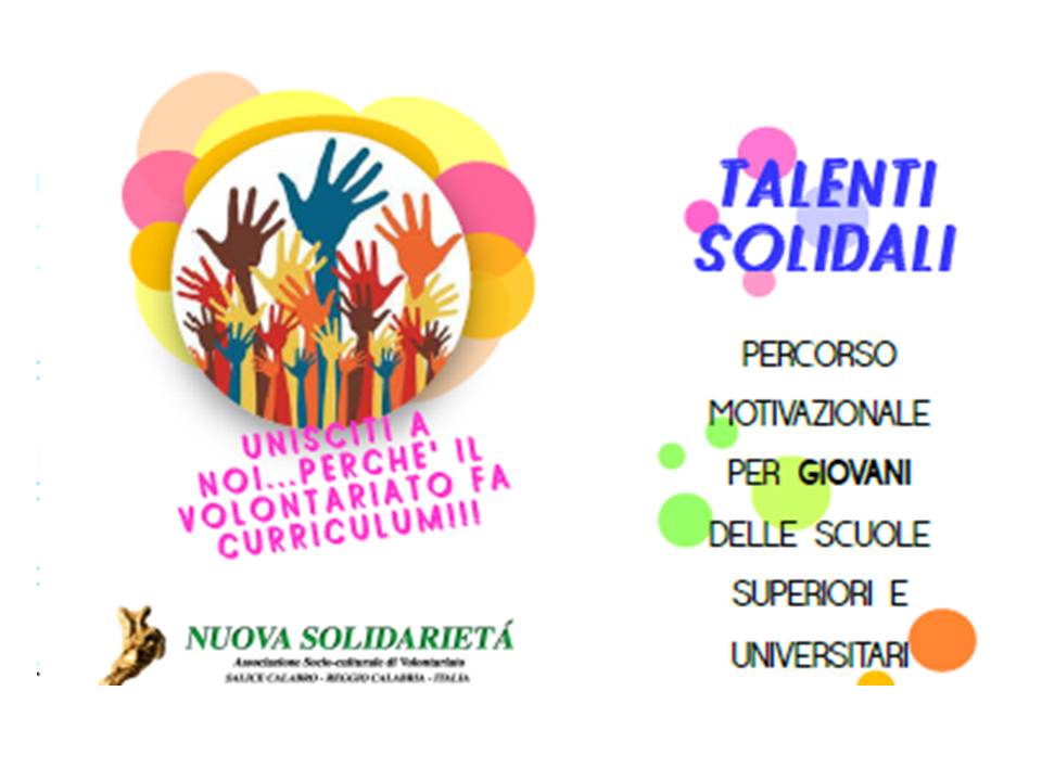 Talenti solidali - Percorso motivazionale per giovani