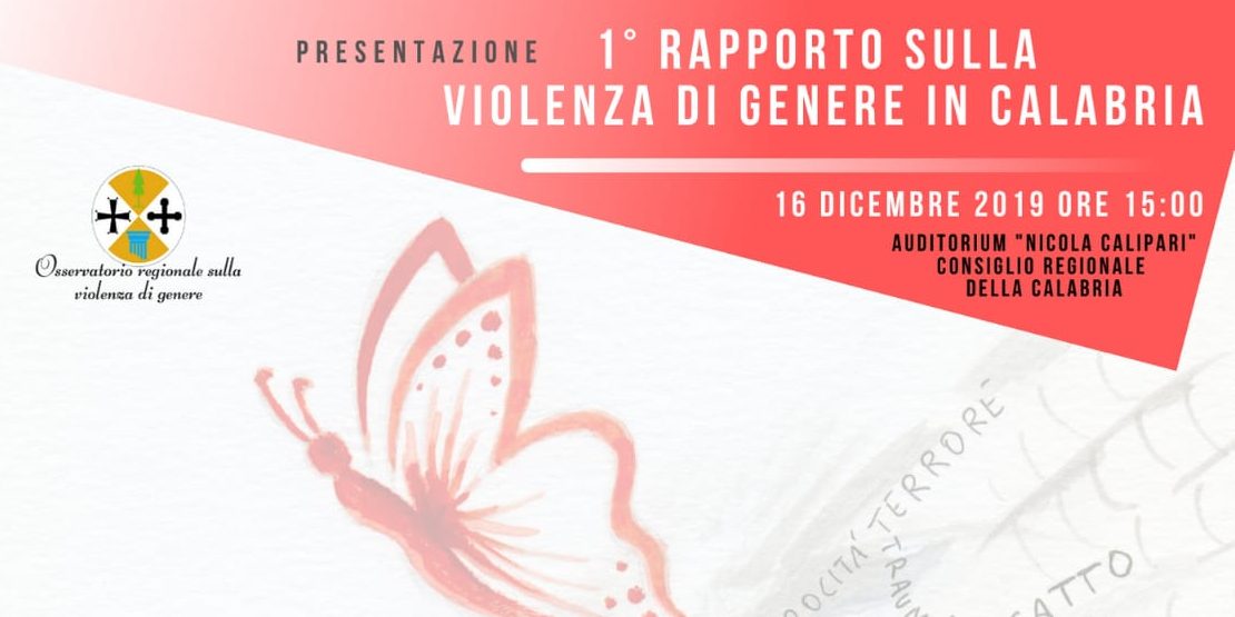 A Reggio Calabria la presentazione del 1° Rapporto sulla violenza di genere in Calabria