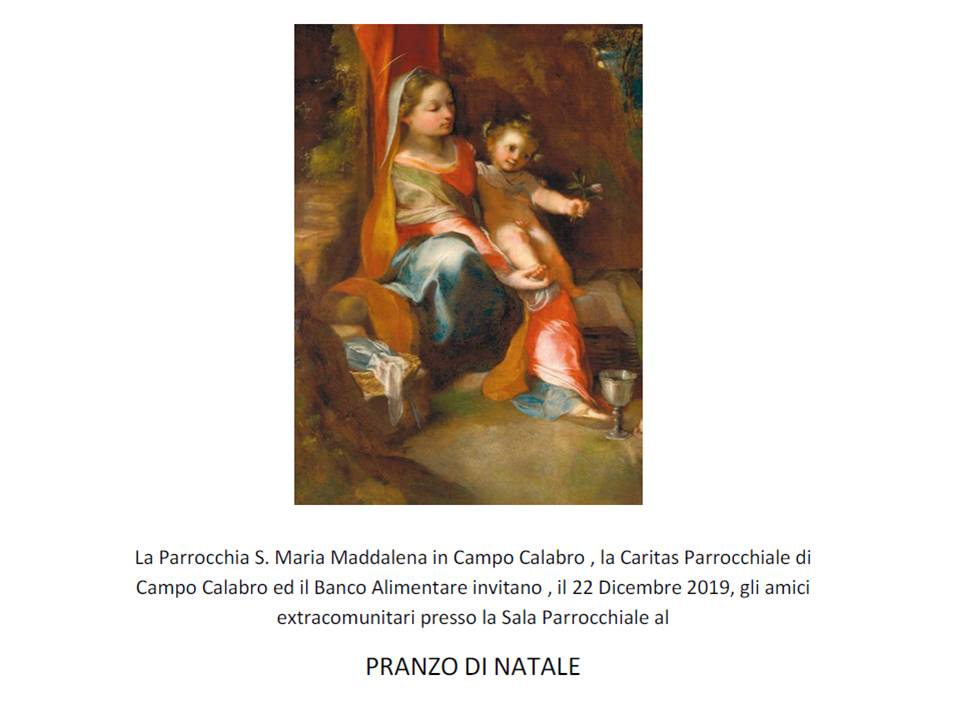 Pranzo di Natale 2019 a Campo Calabro