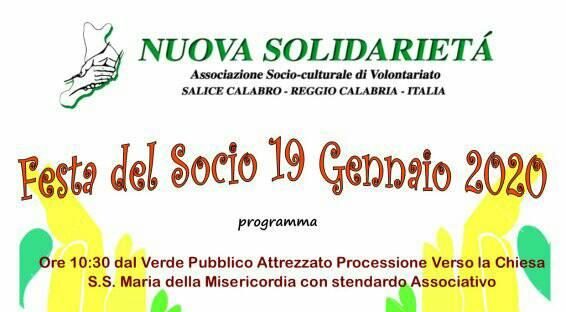 Nuova Solidarietà organizza la Festa del Socio