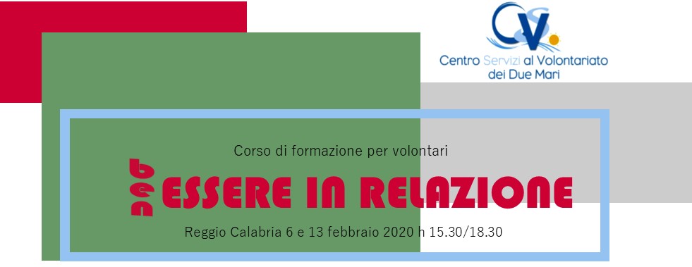 Corso di formazione per volontari ＂Benessere in relazione＂