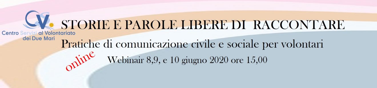 Webinar ＂Storie e parole libere da raccontare＂