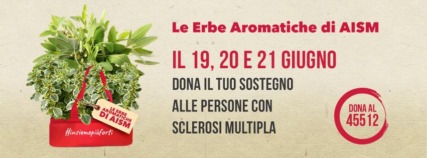 Il 19, 20 e 21 giugno tornano le erbe aromatiche di AISM