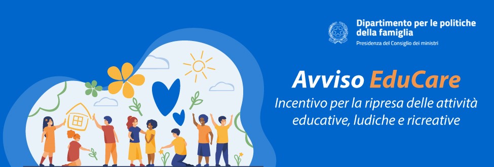 EduCare - Incentivo per la ripresa delle attività educative, ludiche e ricreative