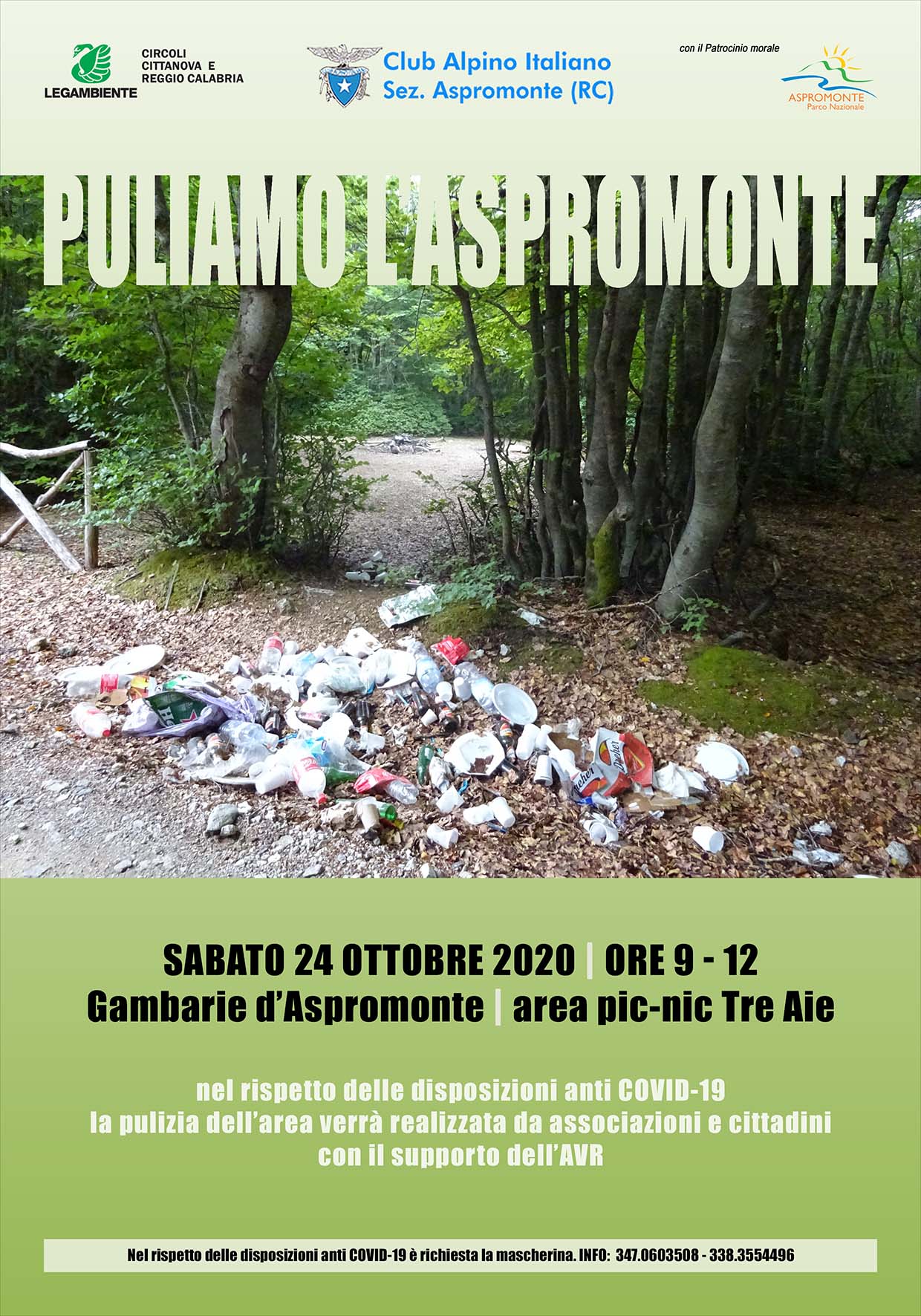 PULIAMO L'ASPROMONTE - Sabato 24 ottobre 2020