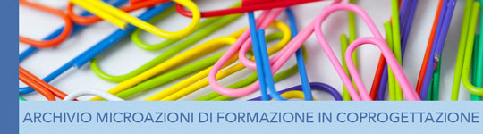 Archivio microazioni di formazione in coprogettazione