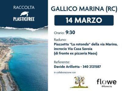 Domenica 14 marzo il quarto appuntamento di cittadinanza attiva promosso da Plastic Free e Differenziamoci Differenziando