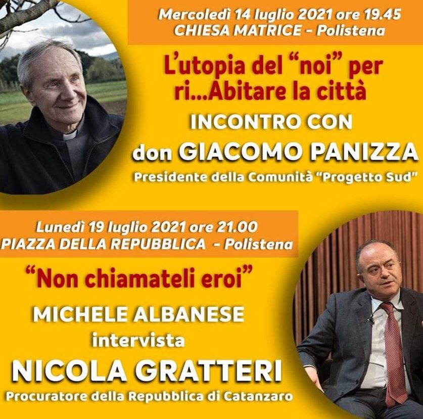 A Polistena due importanti incontri: Don Giacomo Panizza e Nicola Gratteri