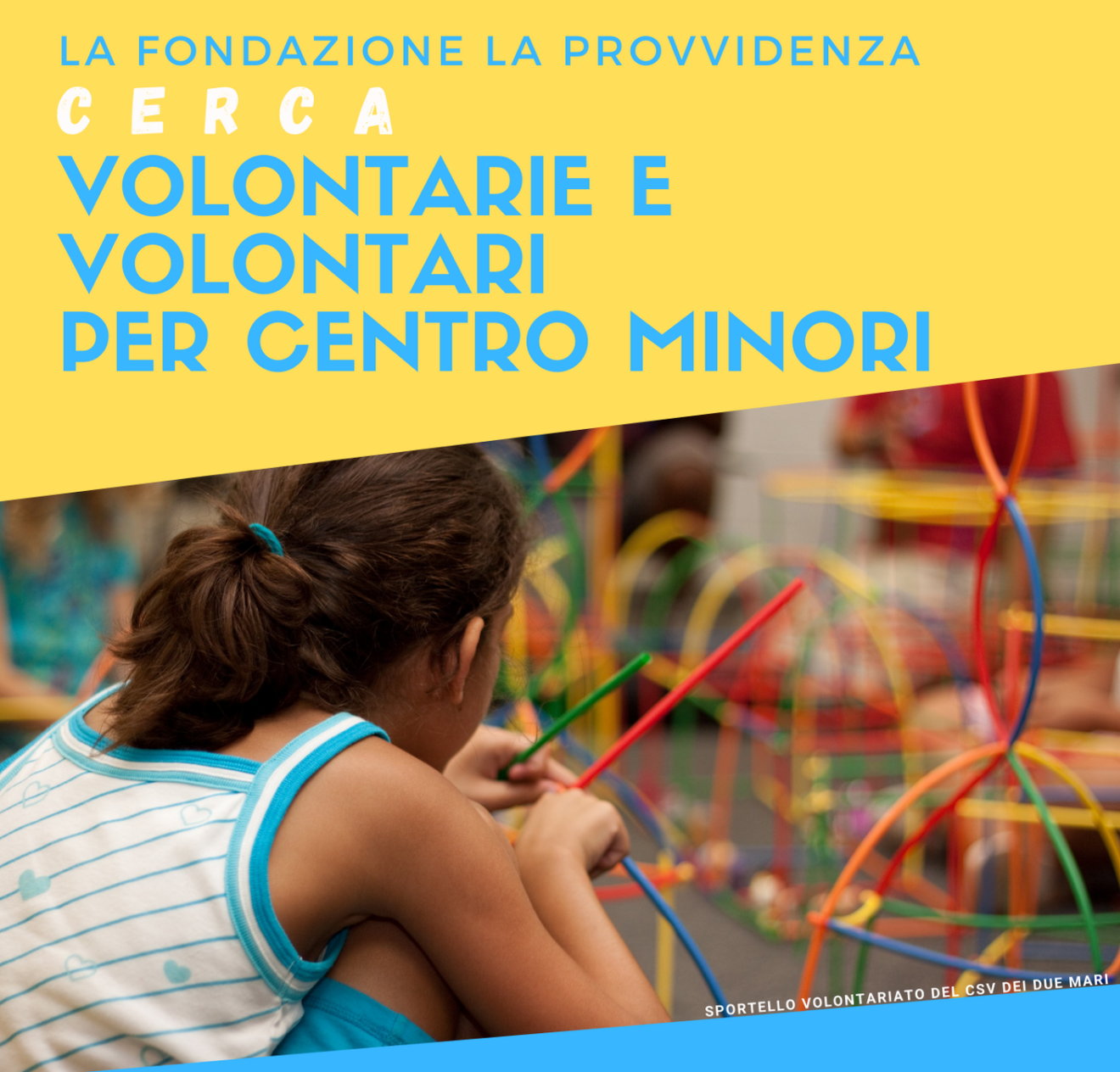A.A.A. Cercasi volontari per Centro minori - Call della FONDAZIONE LA PROVVIDENZA di Reggio Calabria