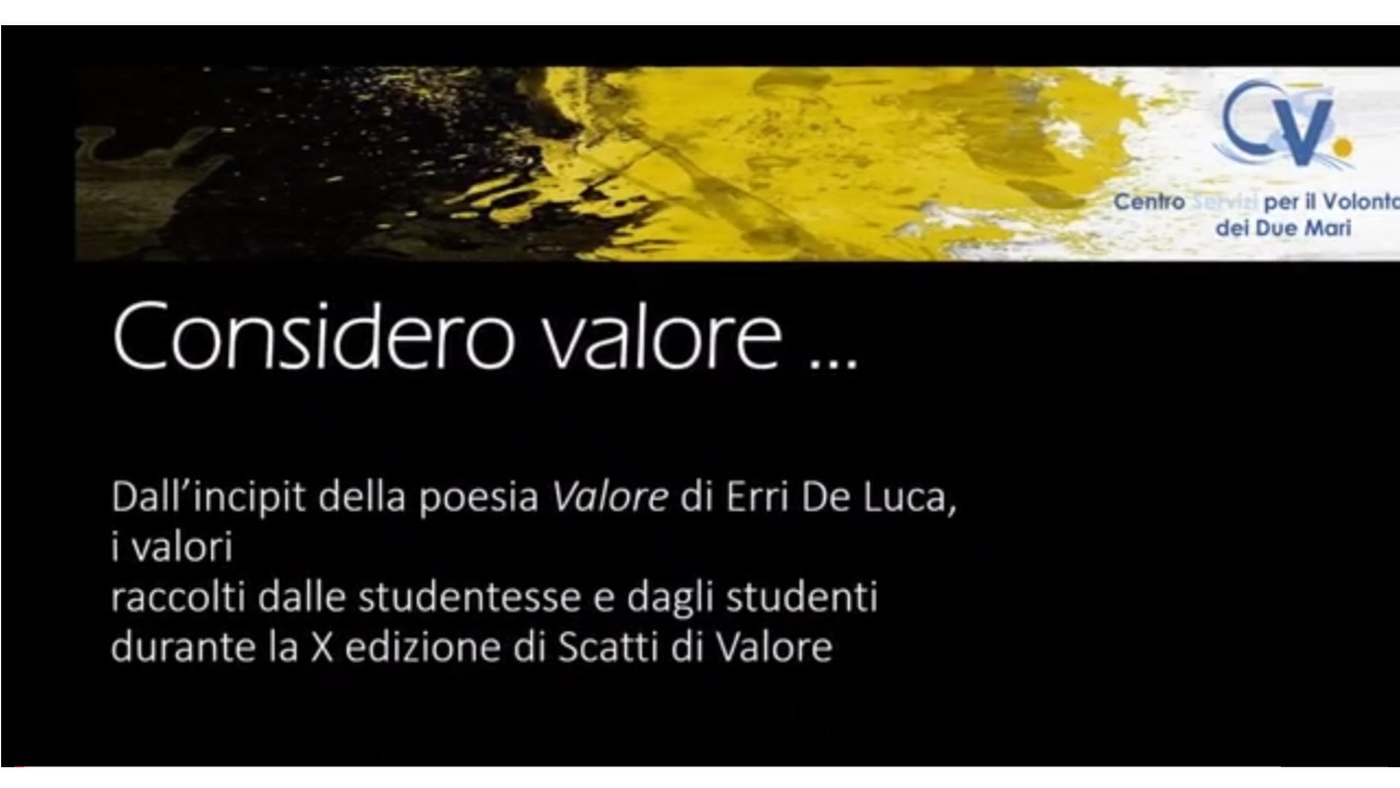 SCATTI DI VALORE: quando la poesia genera poesia