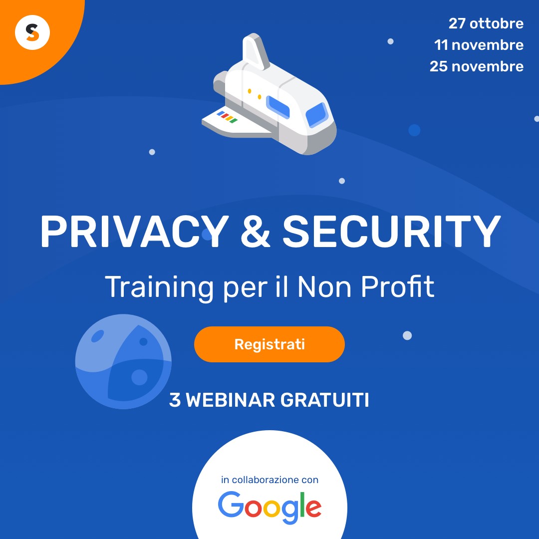 Webinar ＂Privacy & Security＂ Training per il Non Profit