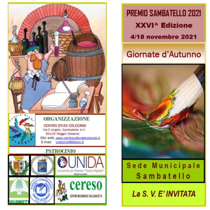Premio Sambatello 2021 XXVI^ Edizione
