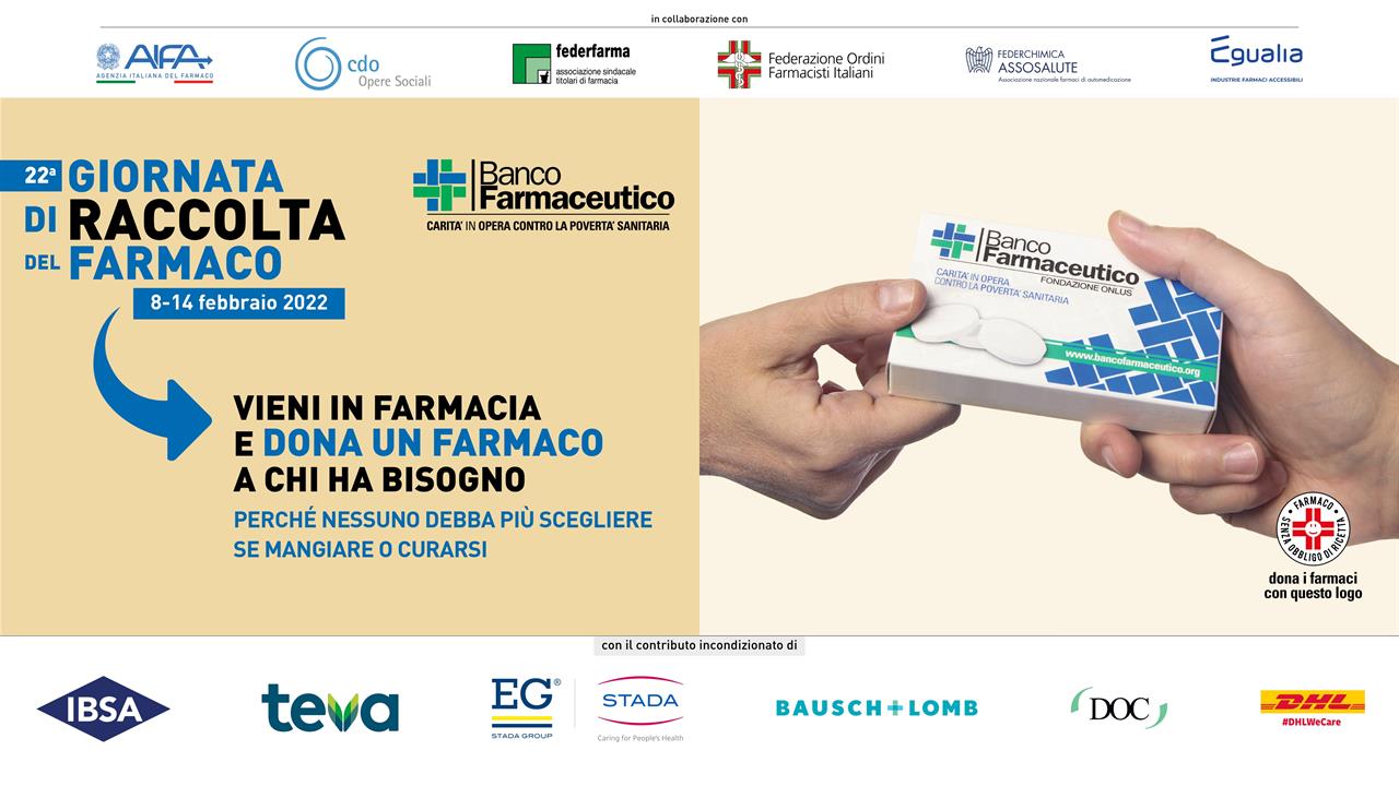 22ª Giornata di Raccolta del Farmaco