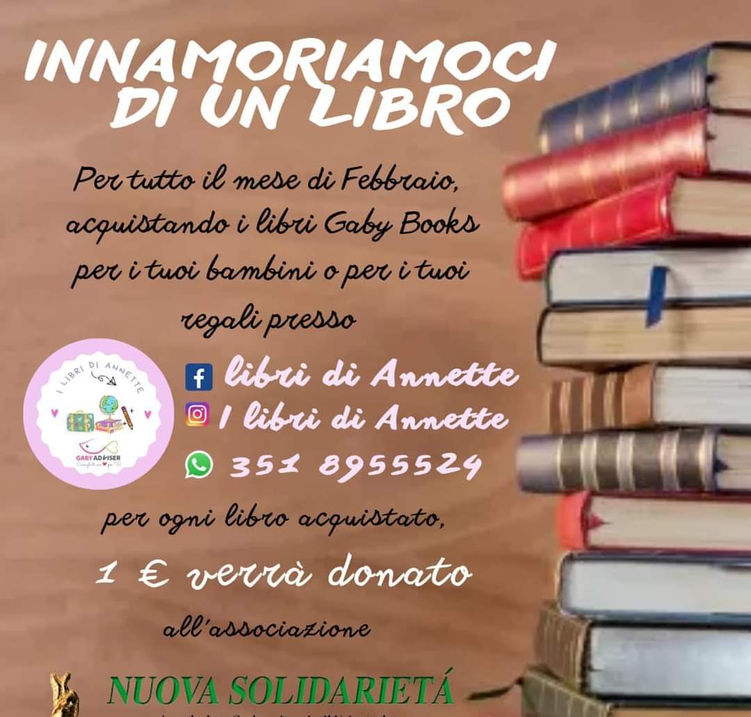 Innamoriamoci di un libro, a sostegno dell'Associazione Nuova Solidarietà