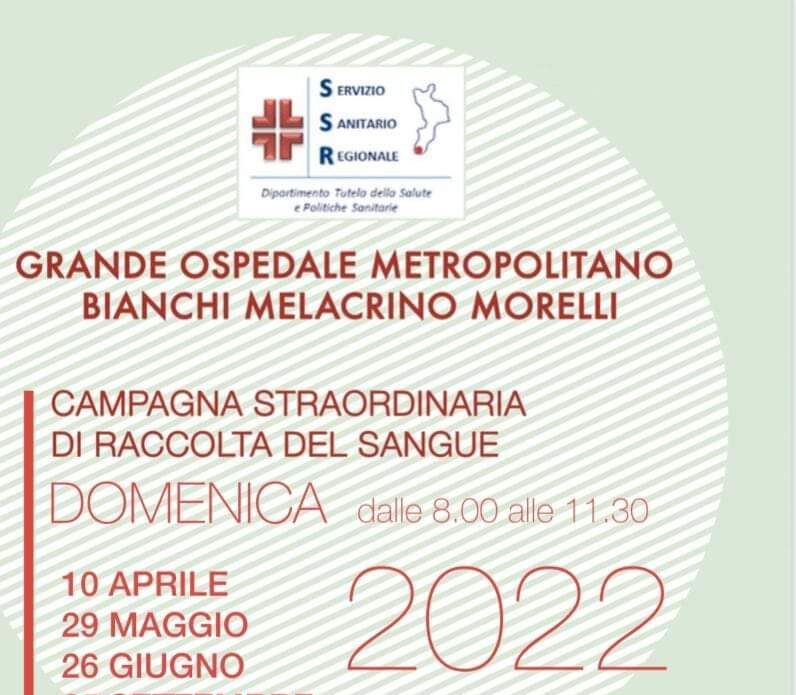 Campagna straordinaria di raccolta sangue - 27 novembre 2022