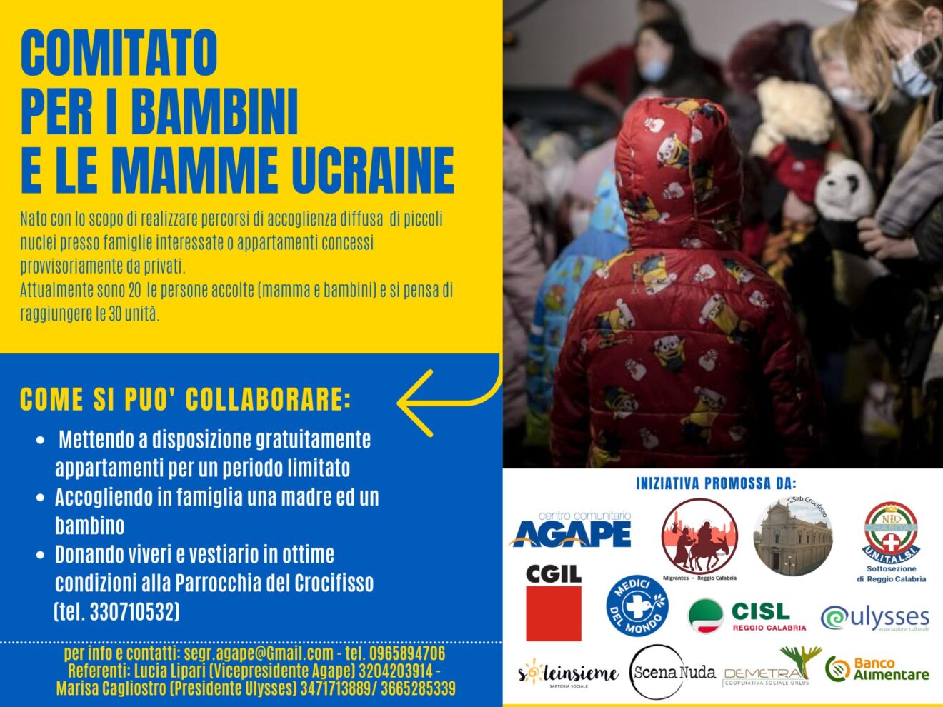 E' nato un comitato per i bambini e le mamme ucraine