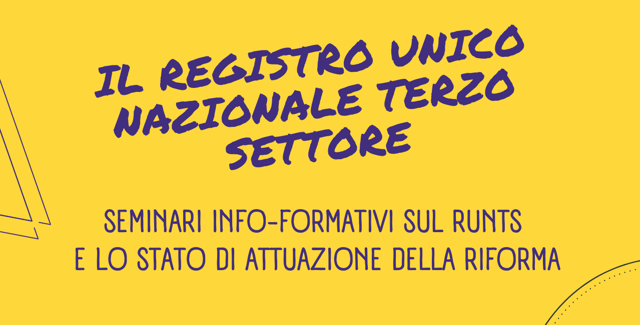 Il Registro Unico Nazionale Terzo Settore