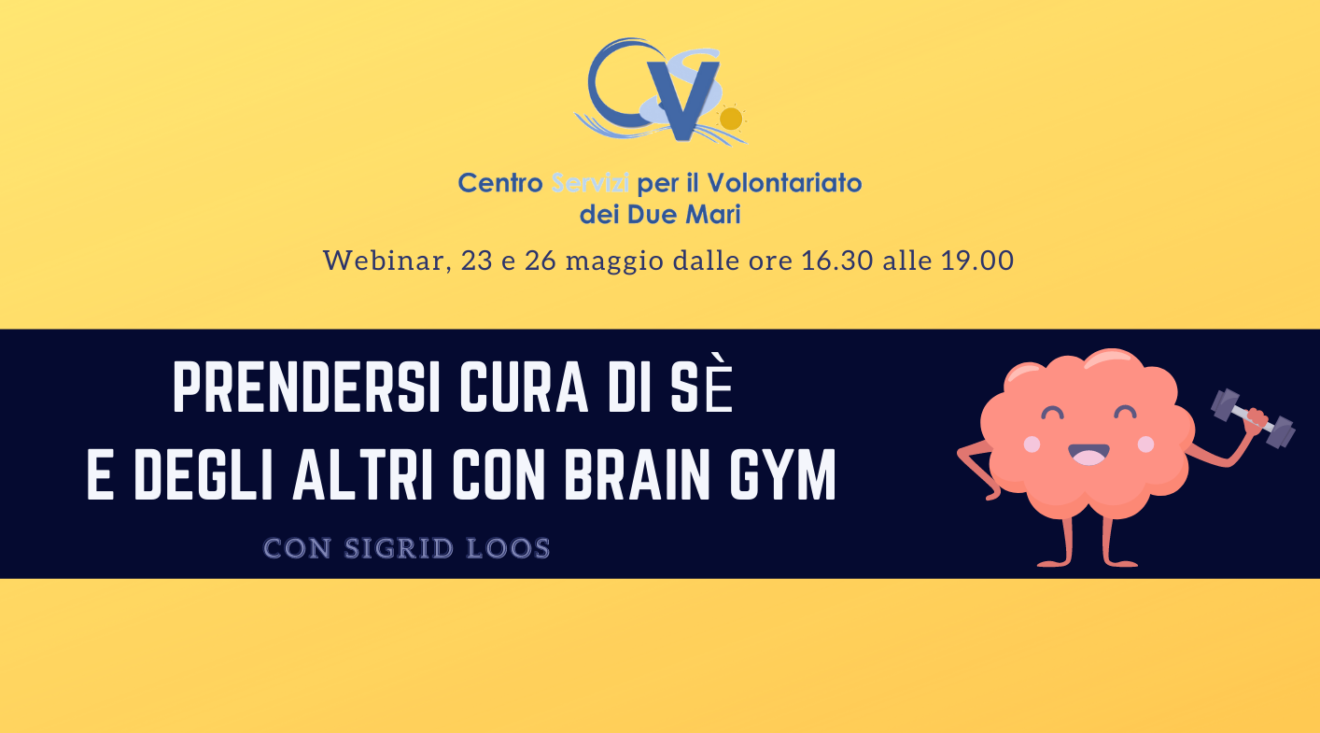 Webinar su BRAIN GYM - 23 e 26 maggio 2022