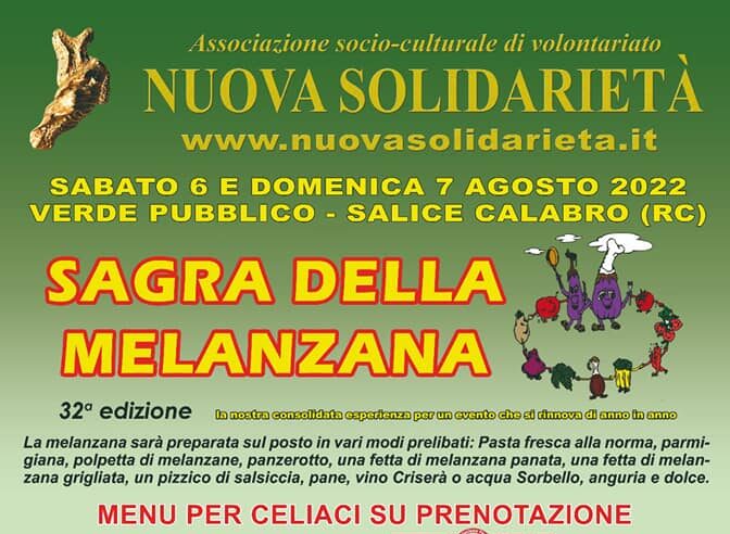 Sagra della Melanzana - 6 e 7 agosto 2022