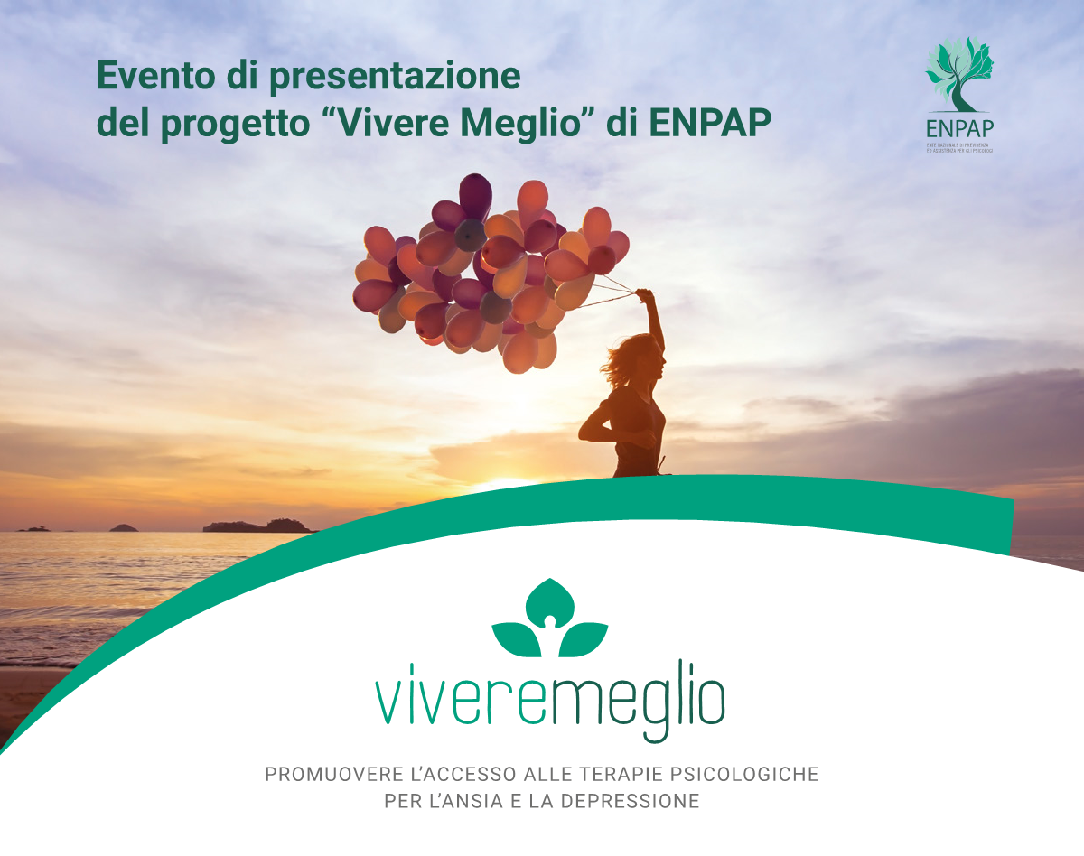 Presentazione del progetto “Vivere Meglio - Promuovere l’accesso alle terapie psicologiche”