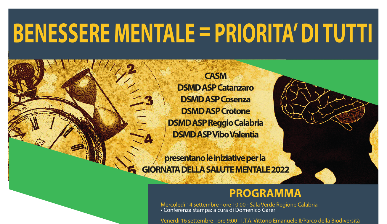 Iniziative per la Giornata della salute mentale 2022