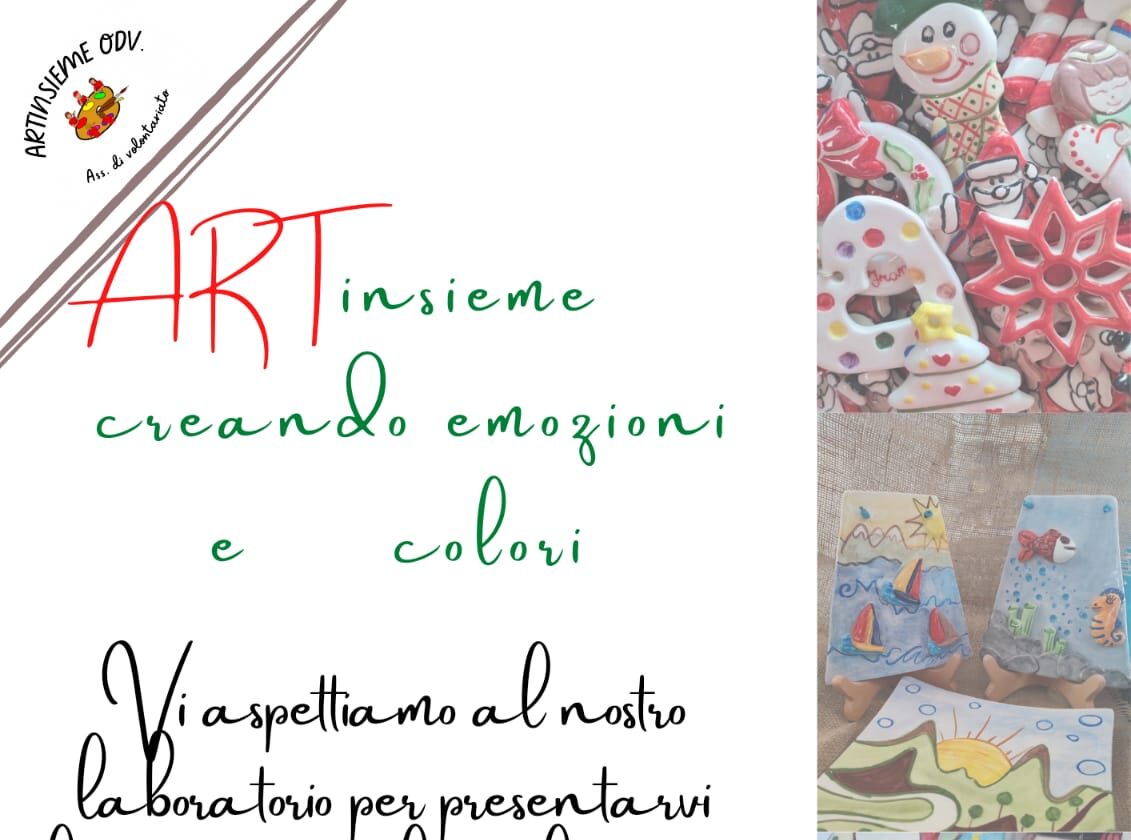 L'associazione Artinsieme invita a visitare il proprio laboratorio