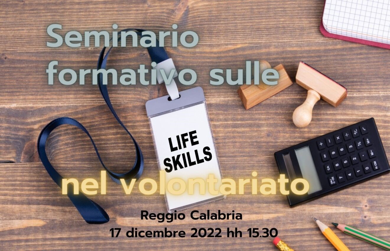 Seminario formativo sulle life skills nel volontariato - 17 dicembre 2022