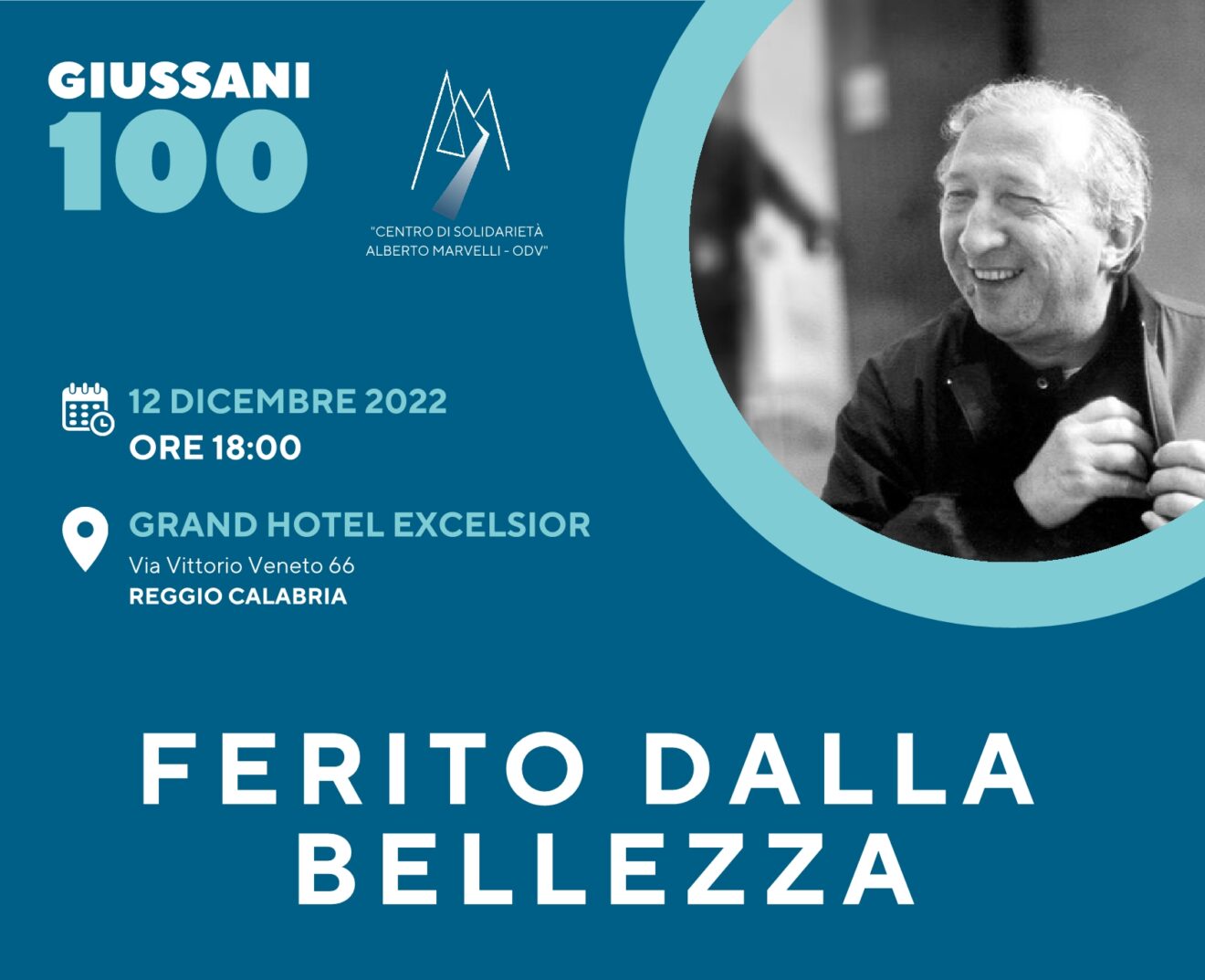 Centro di Solidarietà Alberto Marvelli - ODV promuove il convegno “Don Luigi Giussani: Ferito dalla Bellezza”