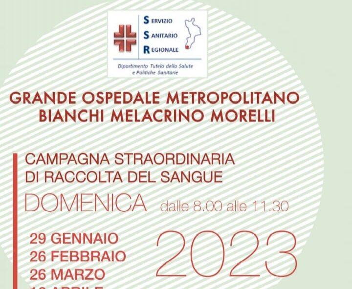 Campagna straordinaria di raccolta sangue - 27 novembre 2022