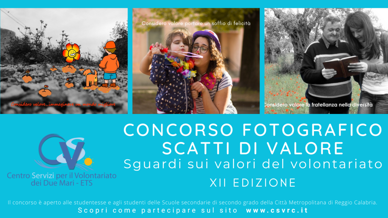 XII Edizione del concorso fotografico “Scatti di Valore – Sguardi sui valori del Volontariato”