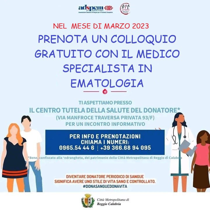 ADSPEM e AIL: prenota un colloquio gratuito con il medico specialista in ematologia