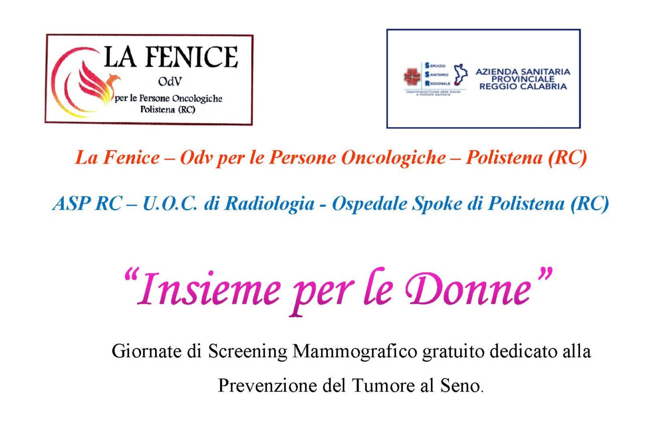 ＂Insieme per le donne＂. Giornate di screening mammografici gratuiti