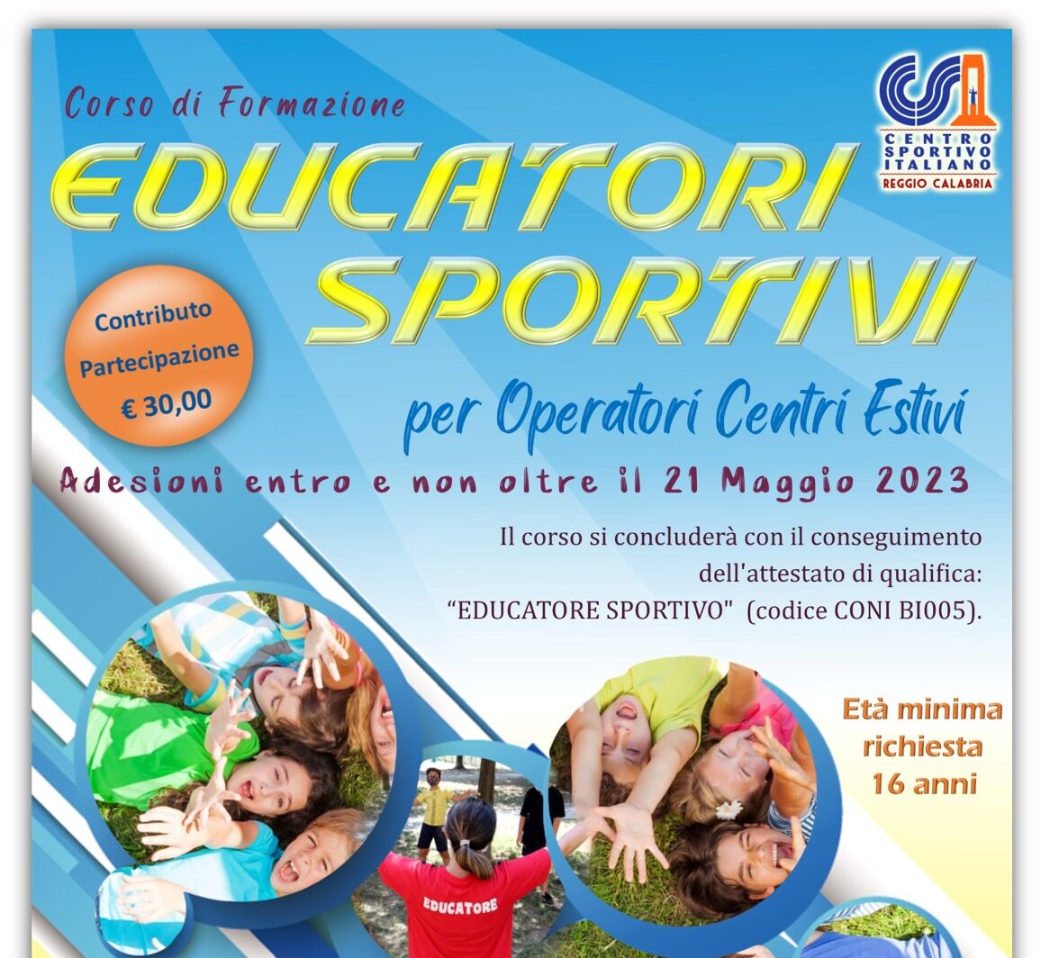 Corso di formazione ＂Educatori sportivi per operatori Centri estivi＂