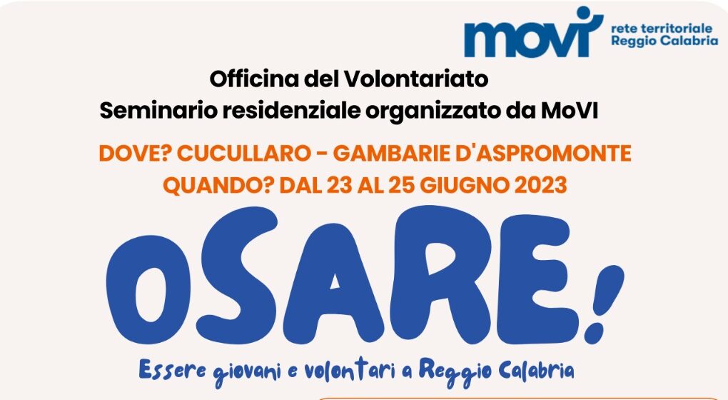 Officina del Volontariato - Seminario residenziale organizzato da Mo.V.I.