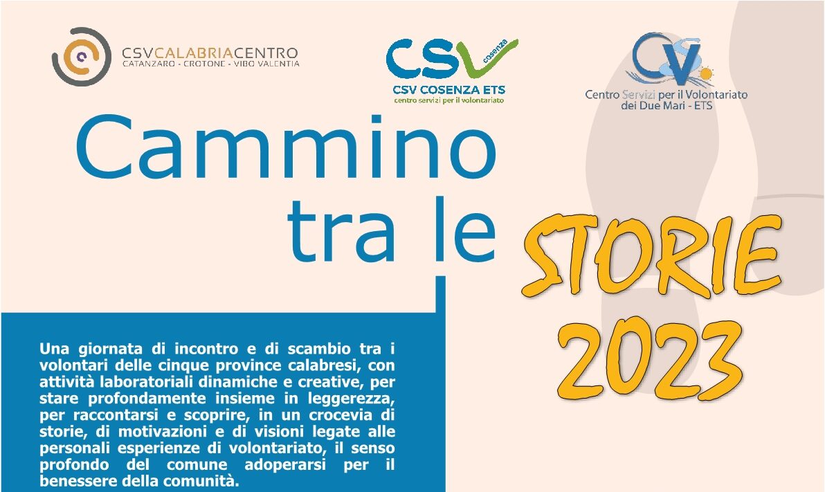 Il 21 ottobre torna “Cammino tra le storie” - Aperte le iscrizioni