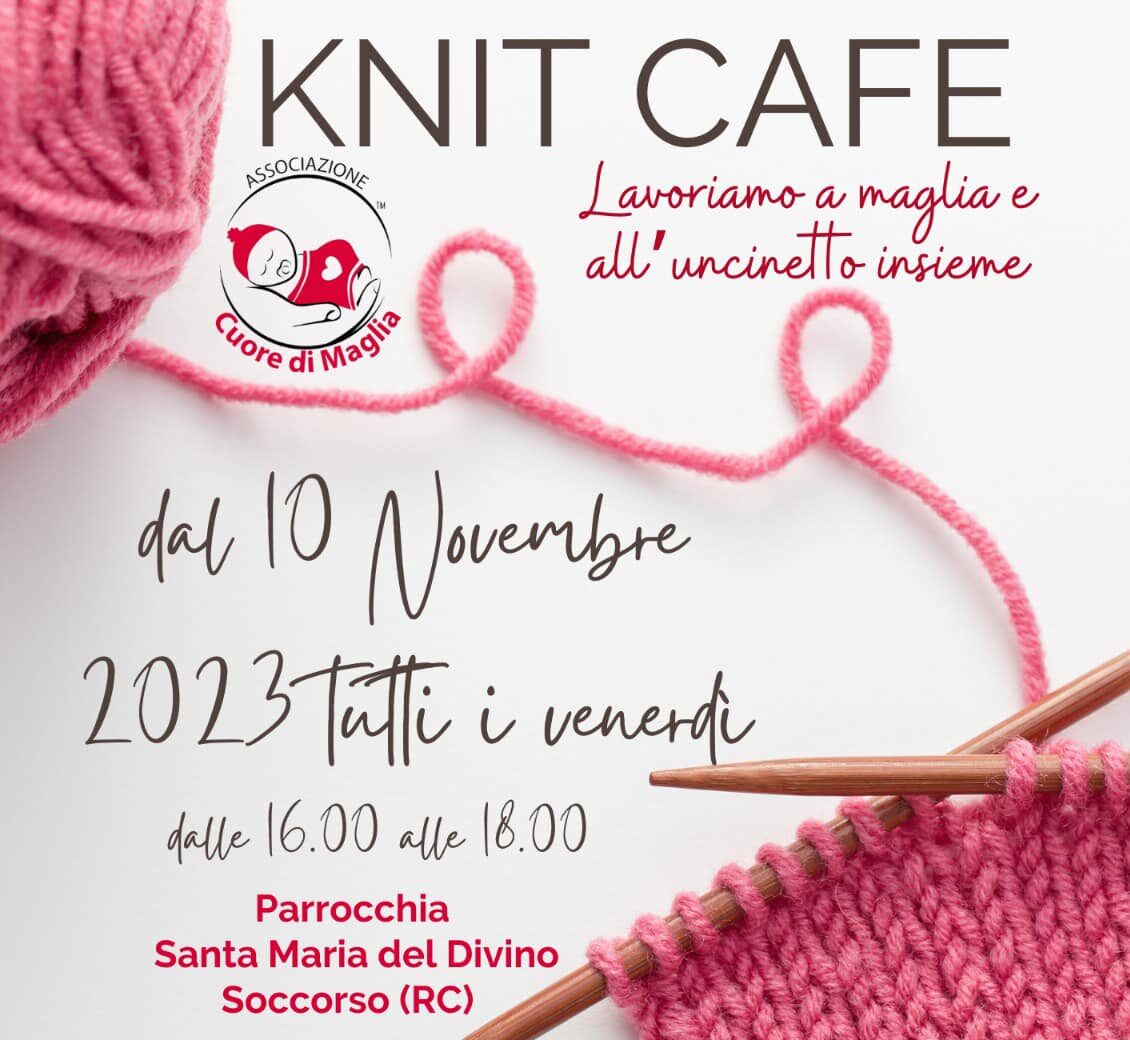 Al via un nuovo Knit Café dell'Associazione Cuore di Maglia