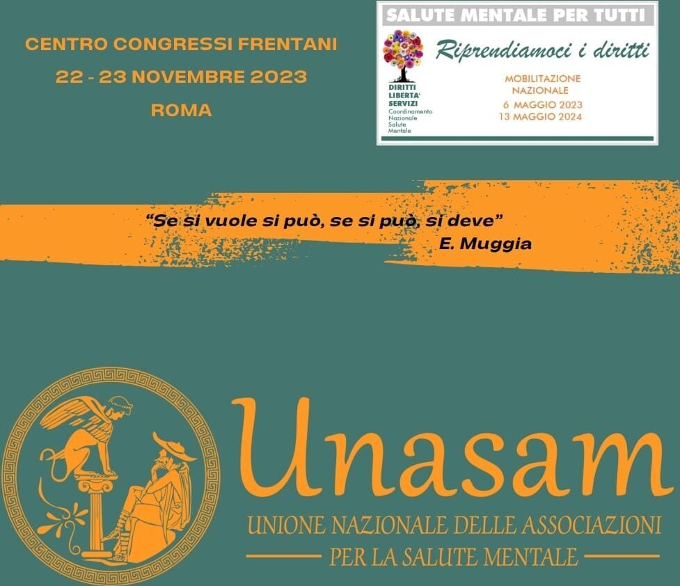 Unasam - Unione Nazionale delle Associazioni per la Salute Mentale festeggia il suo trentennale