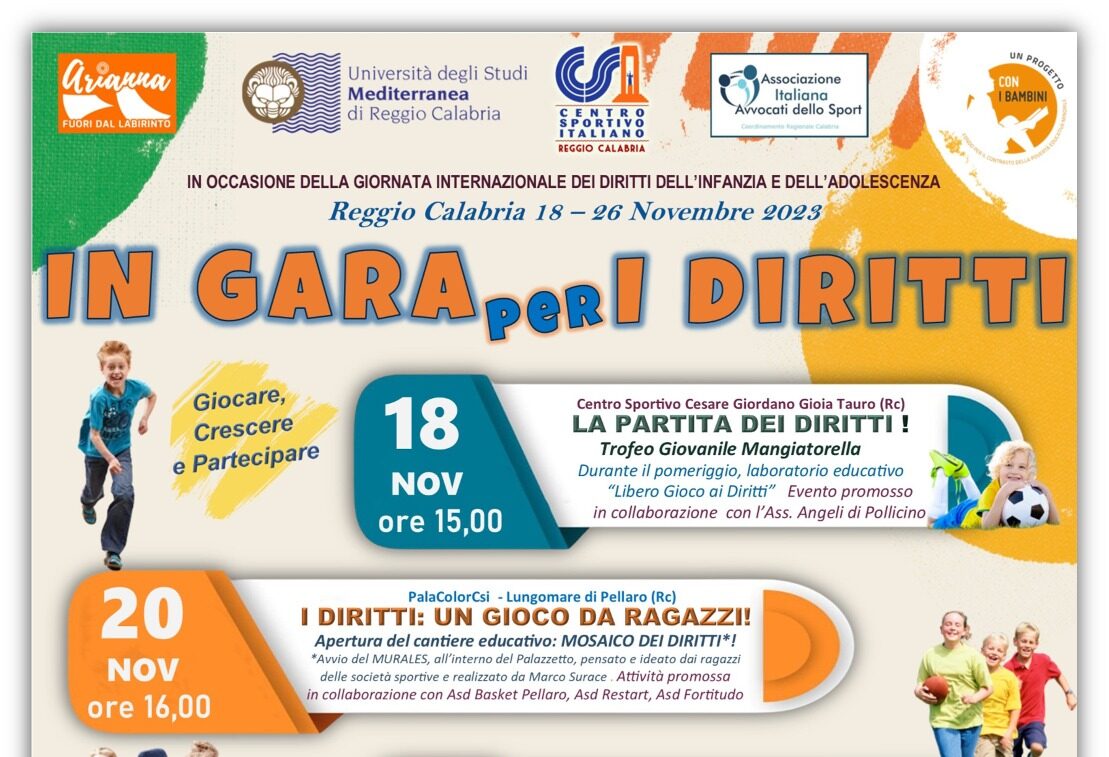 Diritto al gioco: una settimana di iniziative a Reggio Calabria