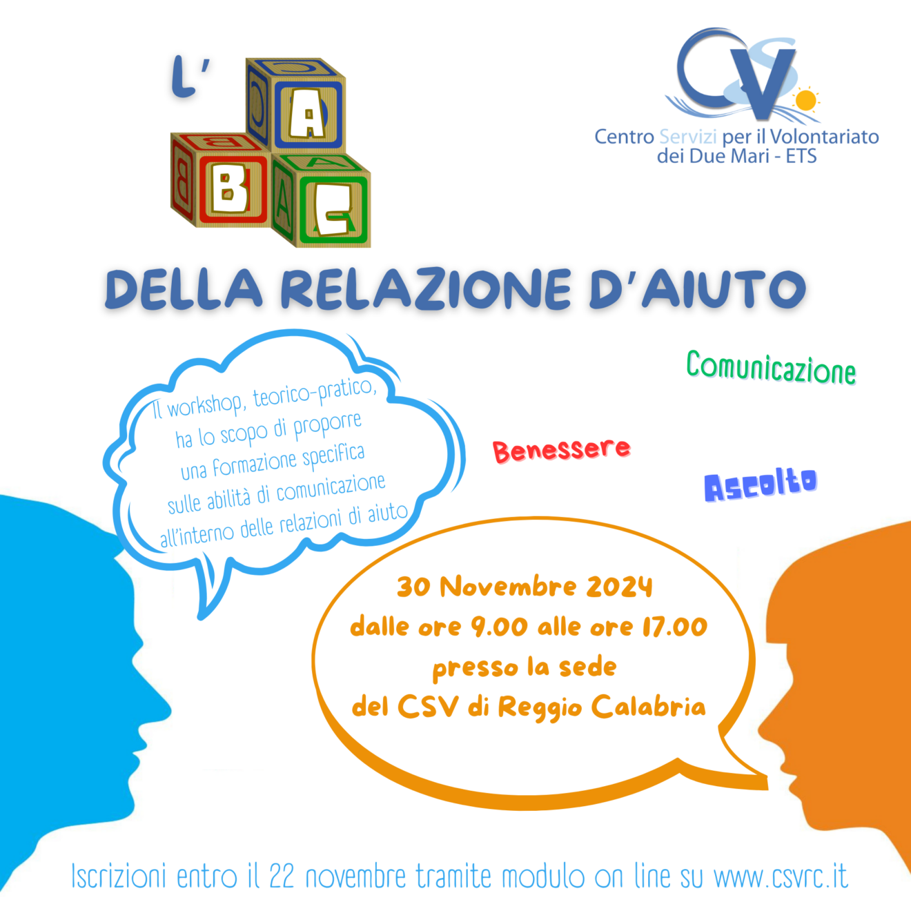 Workshop ＂L’ABC della relazione d’aiuto＂