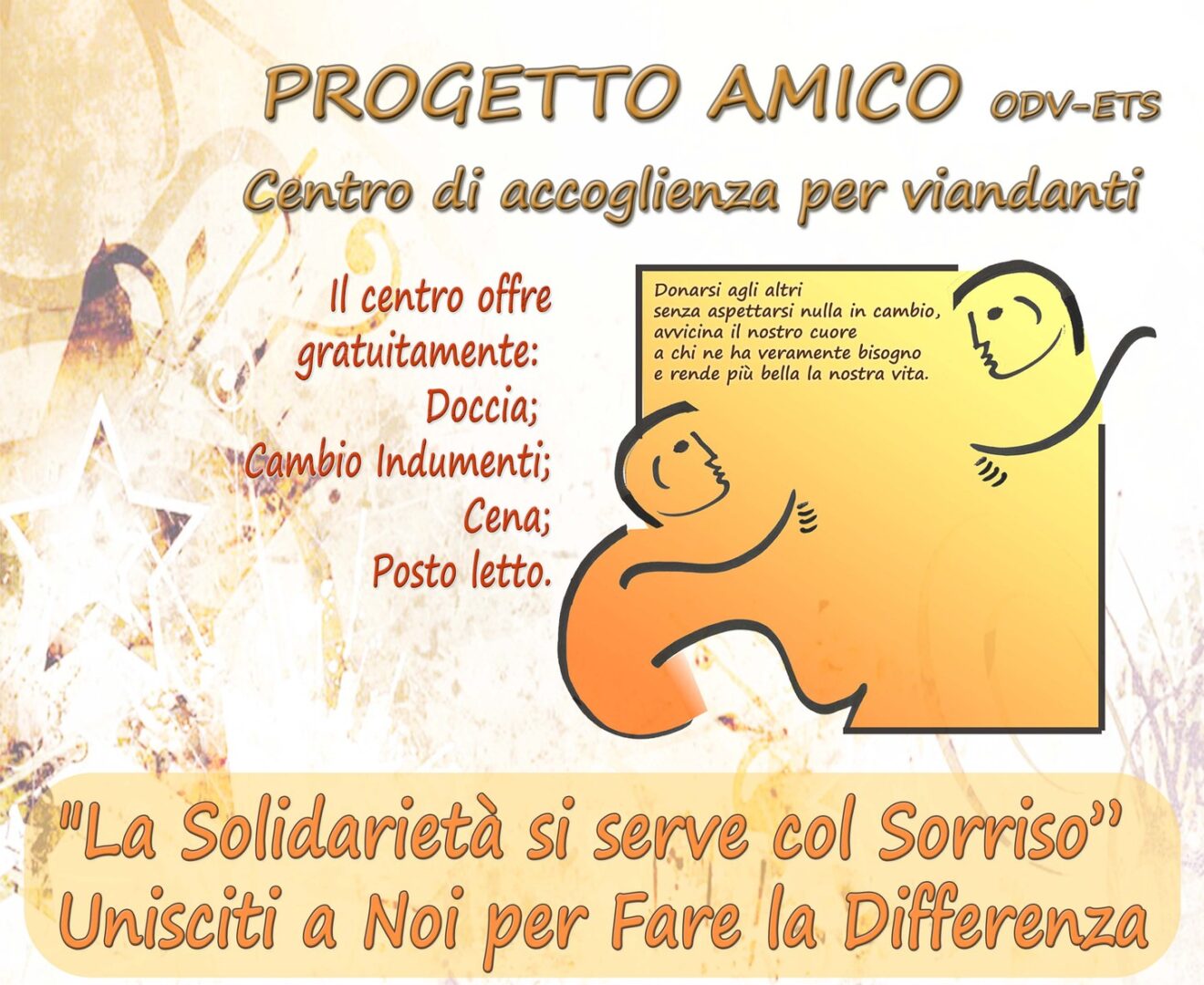 Progetto Amico ODV - Unisciti a noi per fare la differenza