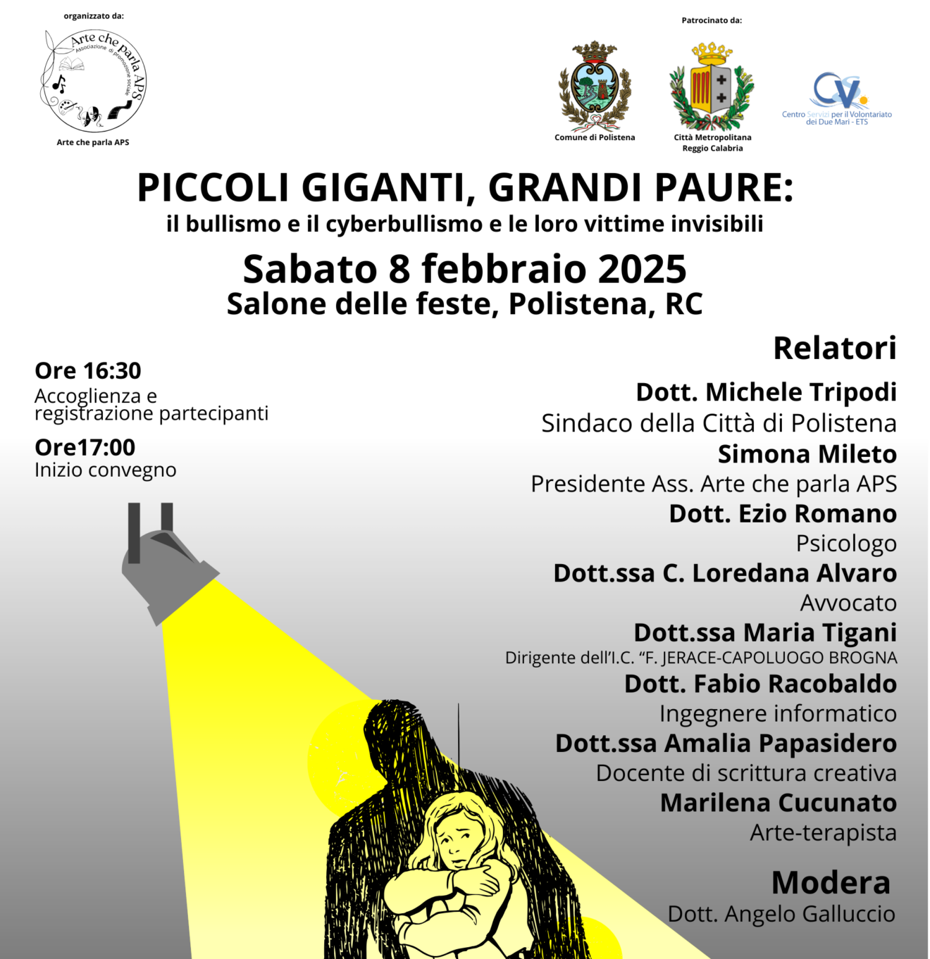Convegno ＂Piccoli giganti, grandi paure: il bullismo e il cyberbullismo e le loro vittime invisibili＂ - 08.02.2025
