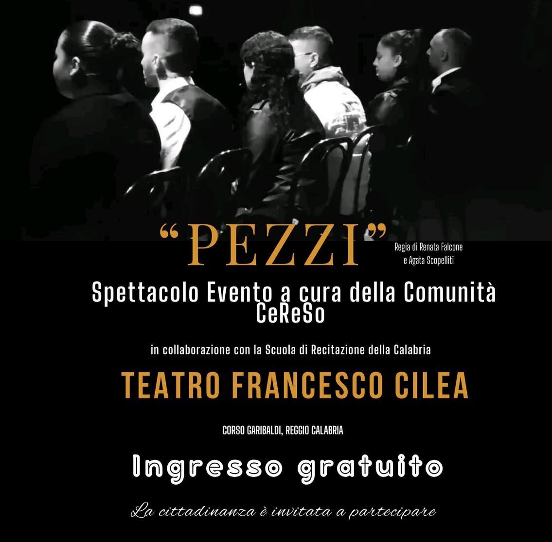 CSV dei Due Mari – ETS » Il Centro Reggino di Solidarietà organizza la rappresentazione dello spettacolo “PEZZI”