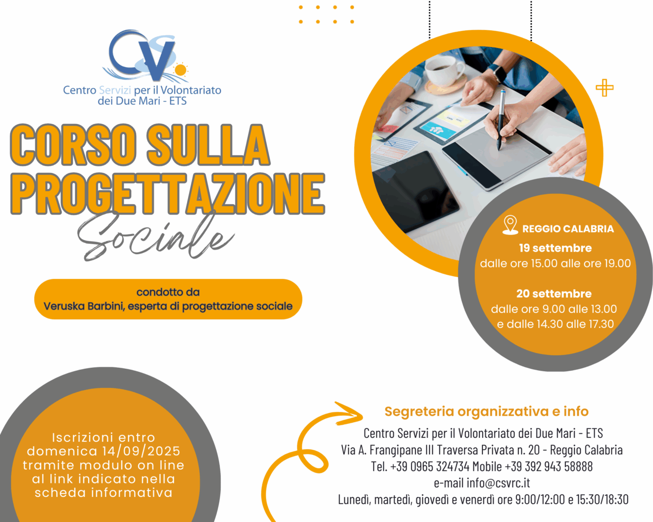Corso sulla Progettazione Sociale 19-20 settembre 2025